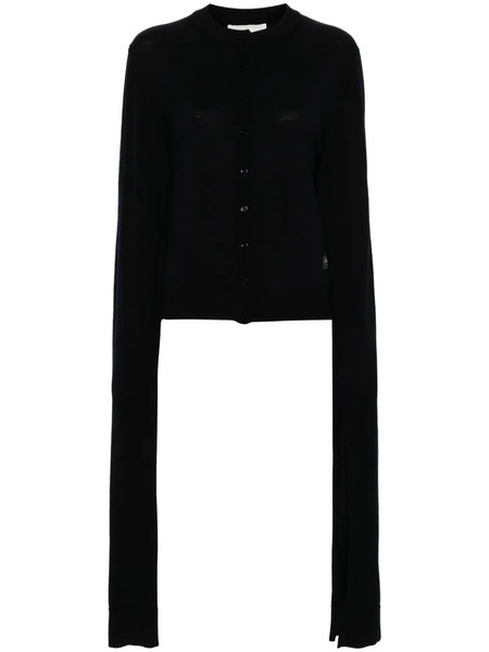  Coperni Knotted-sleeve Cardigan - Blue 