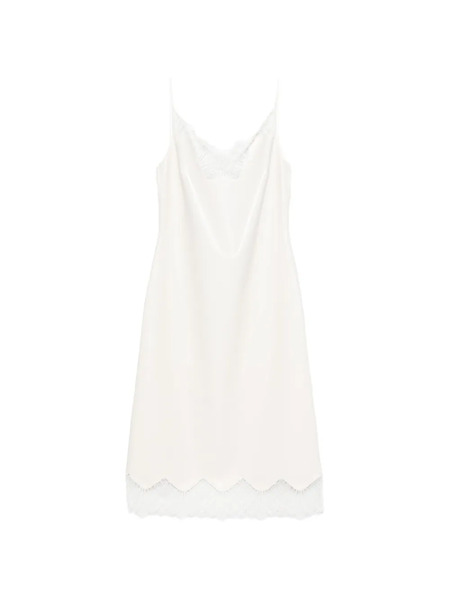  Coperni Lace-trim Midi Dress - White 