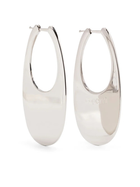  Coperni Large Swipe Logo-debossed Earrings - Silver 