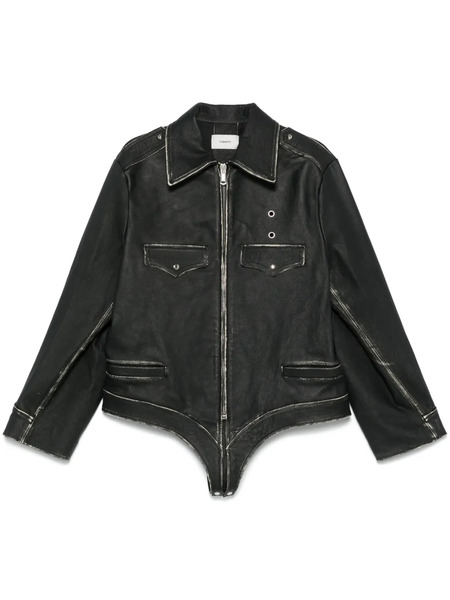  Coperni Leather Body Jacket - Black 