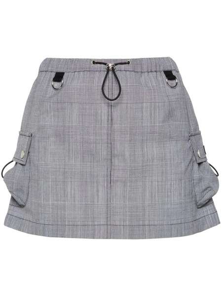  Coperni Logo-appliqué Wool Skirt - Black 
