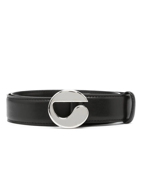  Coperni Logo-buckle Slim Belt - Black 