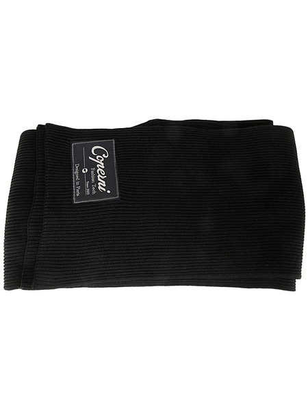  Coperni Logo Patch Ribbed Scarf - Black 