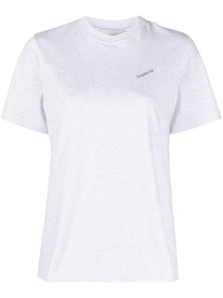  Coperni Logo-print Cotton T-shirt - Grey 