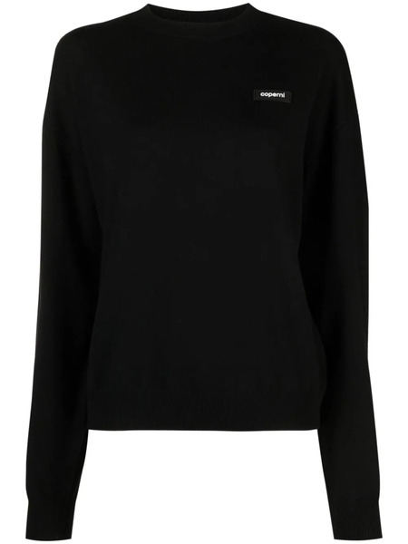  Coperni Logo-print Long-sleeve Jumper - Black 
