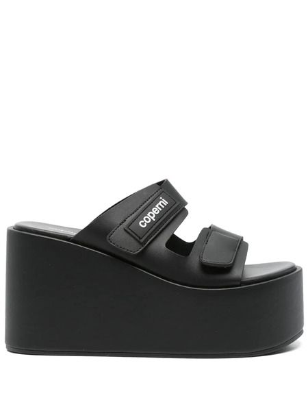  Coperni 95mm Patch Sandals - Black 