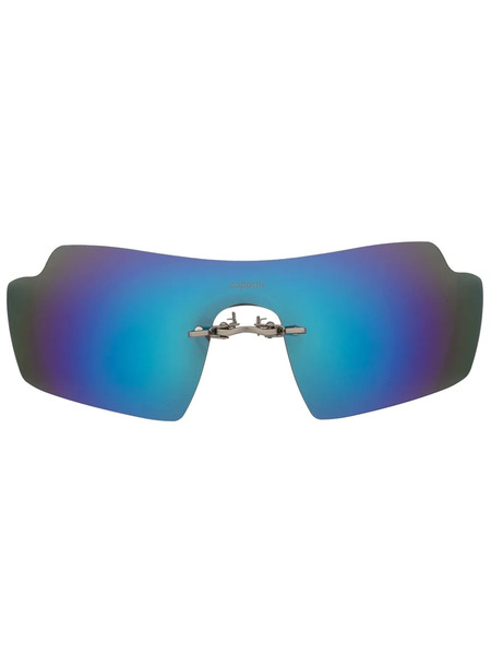  Coperni Oversize Mirrored-lenses Sunglasses - Black 