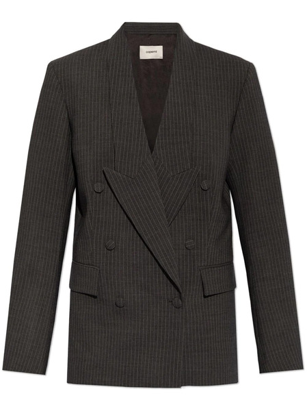  Coperni Pinstripe Double-breasted Blazer - Grey 