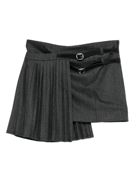  Coperni Pleated Belted Skirt - Grey 