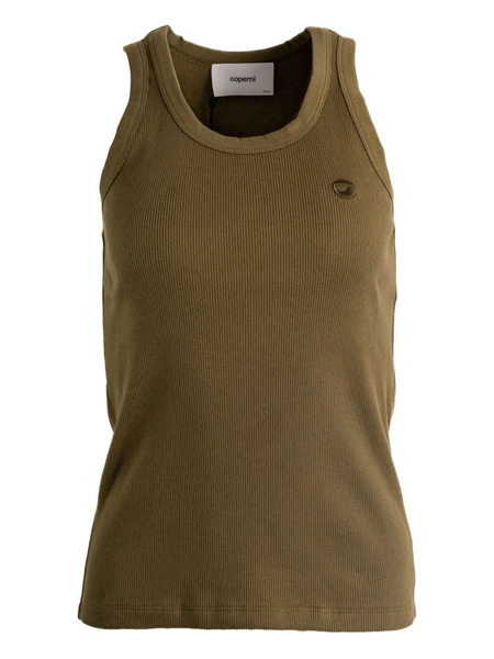  Coperni Ribbed Scoop-neck Tank Top - Green 