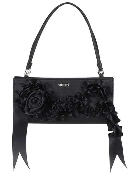  Coperni Satin Shoulder Bag - Black 