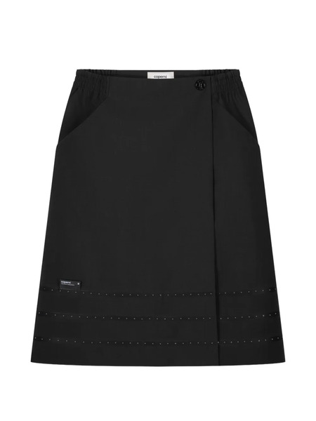  Coperni Seam Detail Midi Skirt - Black 