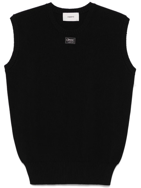  Coperni Sleeveless Fine-knit Top - Black 
