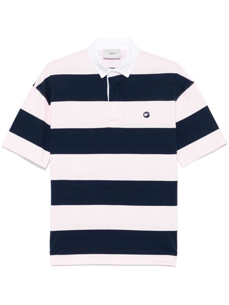 Coperni Striped Polo Shirt - Pink 