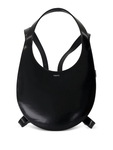  Coperni Swipe Oval-shaped Calfskin Backpack - Black 