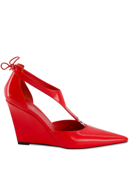  Coperni T-bar Wedge Heeled Pumps - Red 