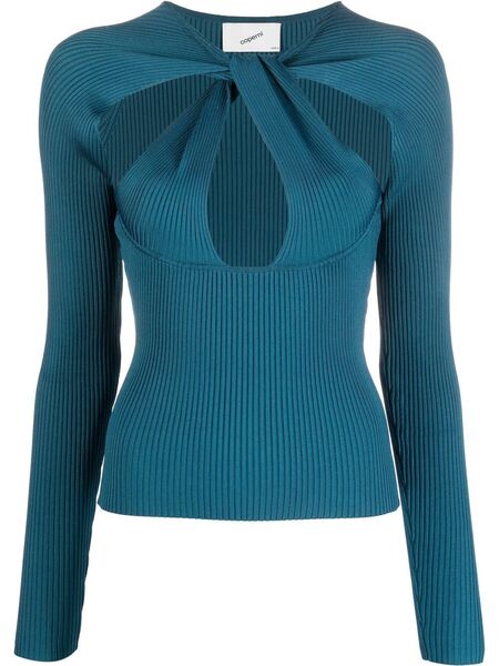  Coperni Twisted Cut-out Sweater - Blue 