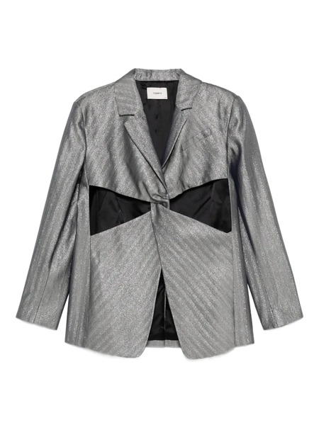  Coperni Twisted Cut-out Tailored Jacket - Grey 
