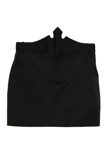  Coperni X Disney Crown-detail Mini Skirt - Black 