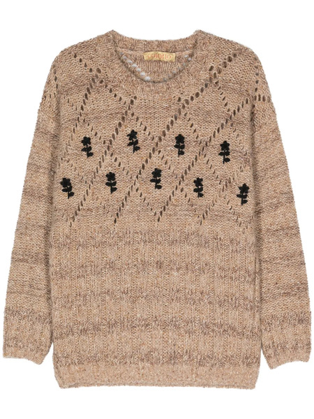  Cormio Antonio Metallic-threading Jumper - Brown 