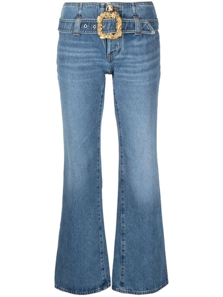  Cormio Cropped Bootcut Jeans - Blue 