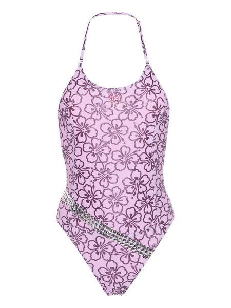  Cormio Fabiana Belted Swimsuit - Purple 