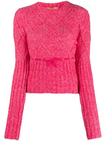  Cormio Floral-embroidered Sweater - Pink 
