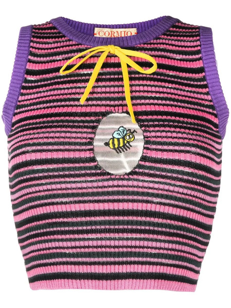  Cormio Gloria Striped Knitted Top - Pink 
