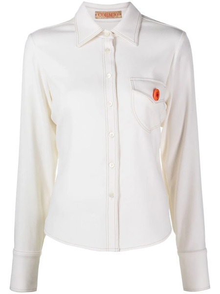  Cormio Katy Pin-badge Shirt - White 