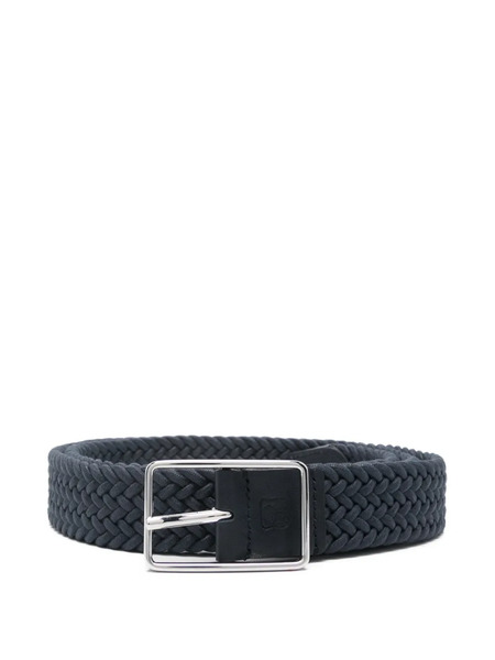  Corneliani Braided Buckle Belt - Blue 