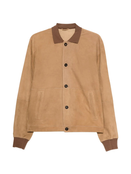  Corneliani Button Lambskin Jacket - Neutrals 