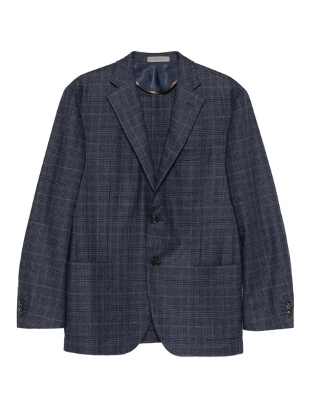  Corneliani Checked Two-button Blazer - Blue 