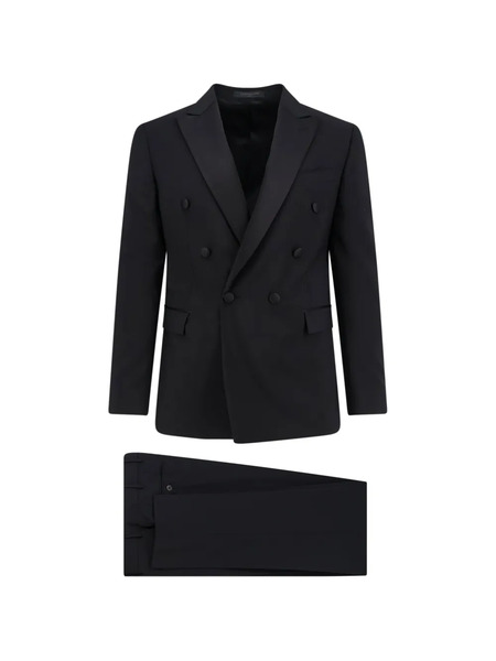  Corneliani Double-breasted Blazer - Blue 