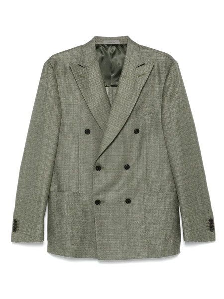  Corneliani Double-breasted Blazer - Green 