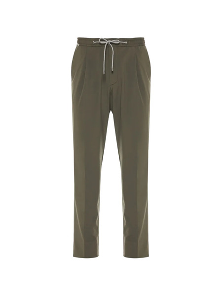  Corneliani Drawstring Trousers - Green 