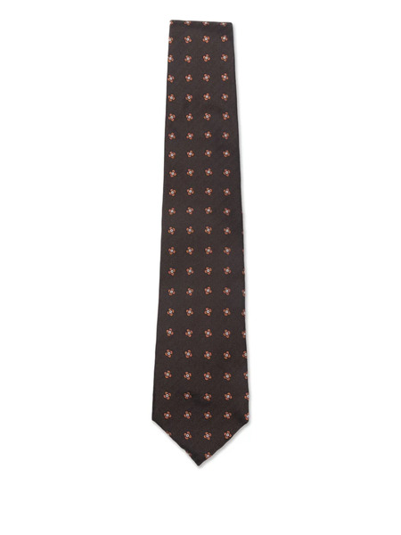  Corneliani Floral-pattern Tie - Brown 