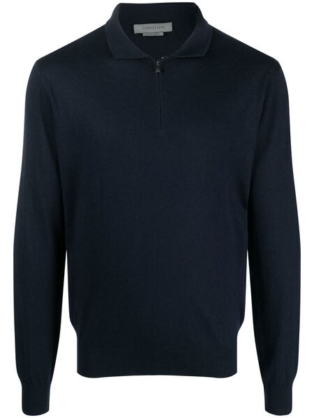  Corneliani Half-zip Sweatshirt - Blue 