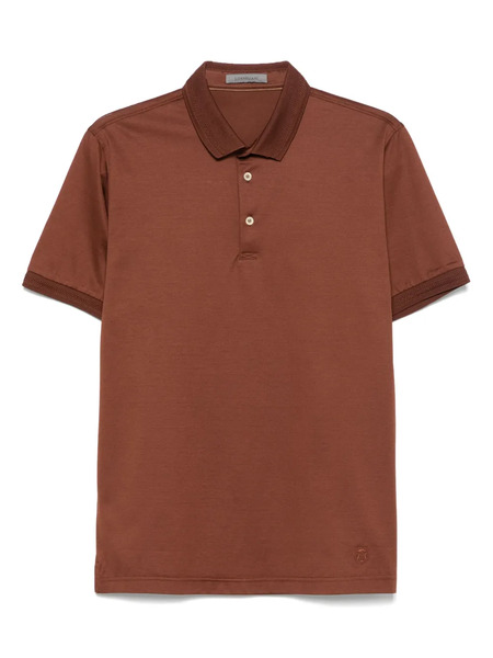  Corneliani Jersey Polo Shirt - Brown 