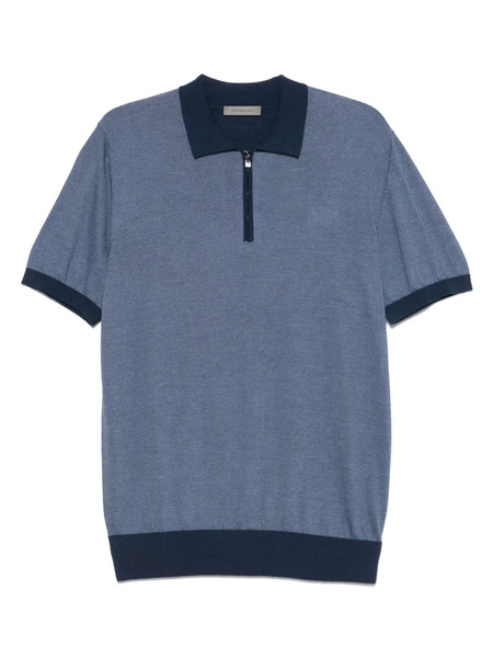  Corneliani Knitted Polo Shirt - Blue 