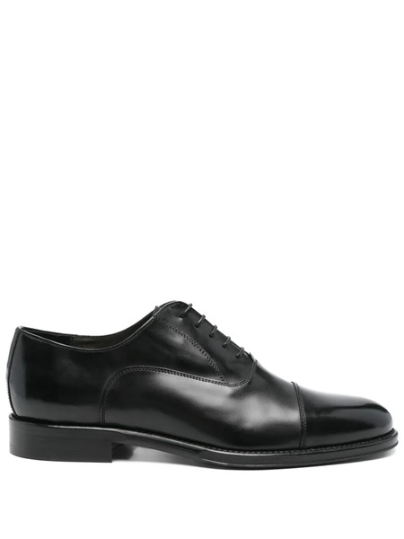  Corneliani Leather Derby Shoes - Black 