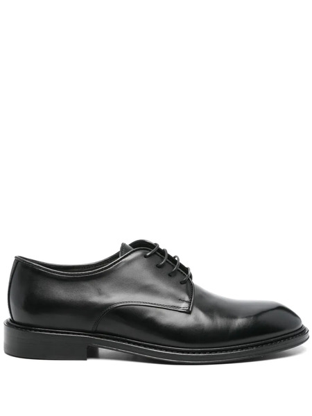  Corneliani Leather Derby Shoes - Black 