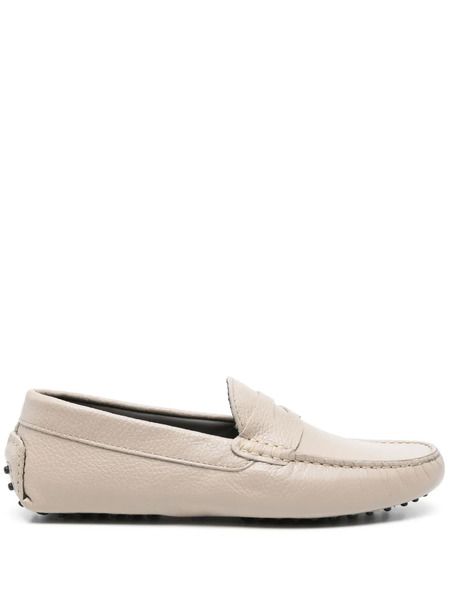  Corneliani Leather Loafers - Neutrals 