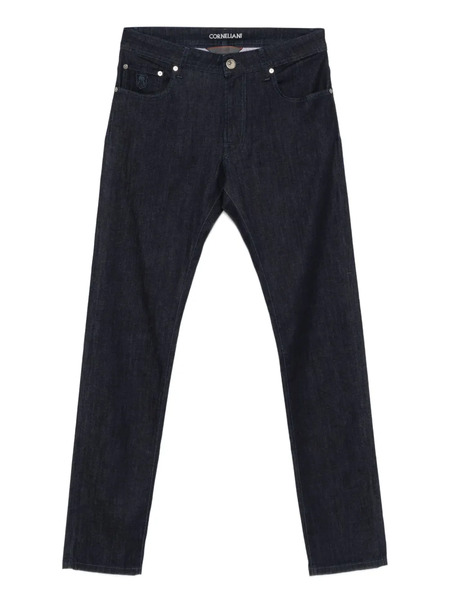 Corneliani Logo-patch Jeans - Blue 