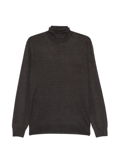  Corneliani Roll-neck Patterned Sweater - Brown 