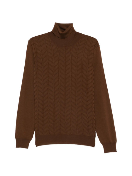  Corneliani Roll-neck Sweater - Brown 