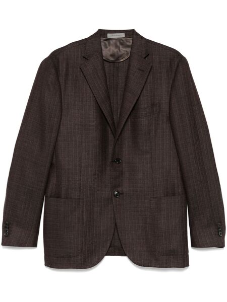  Corneliani Single-breasted Blazer - Brown 
