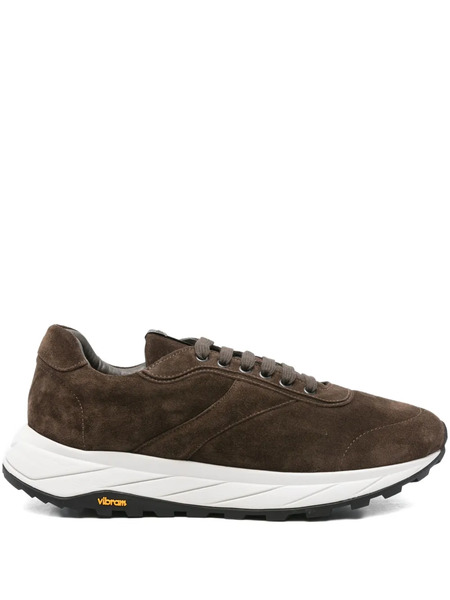  Corneliani Suede Lace-up Sneakers - Brown 