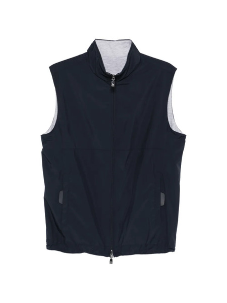  Corneliani Zip-up Gilet - Blue 