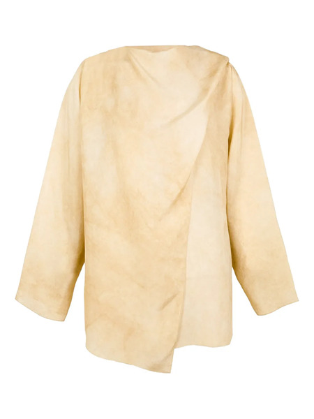  Cortana Dream Draped Panelled Blouse - Neutrals 