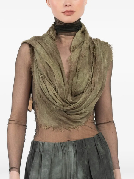  Cortana Frayed Top - Green 